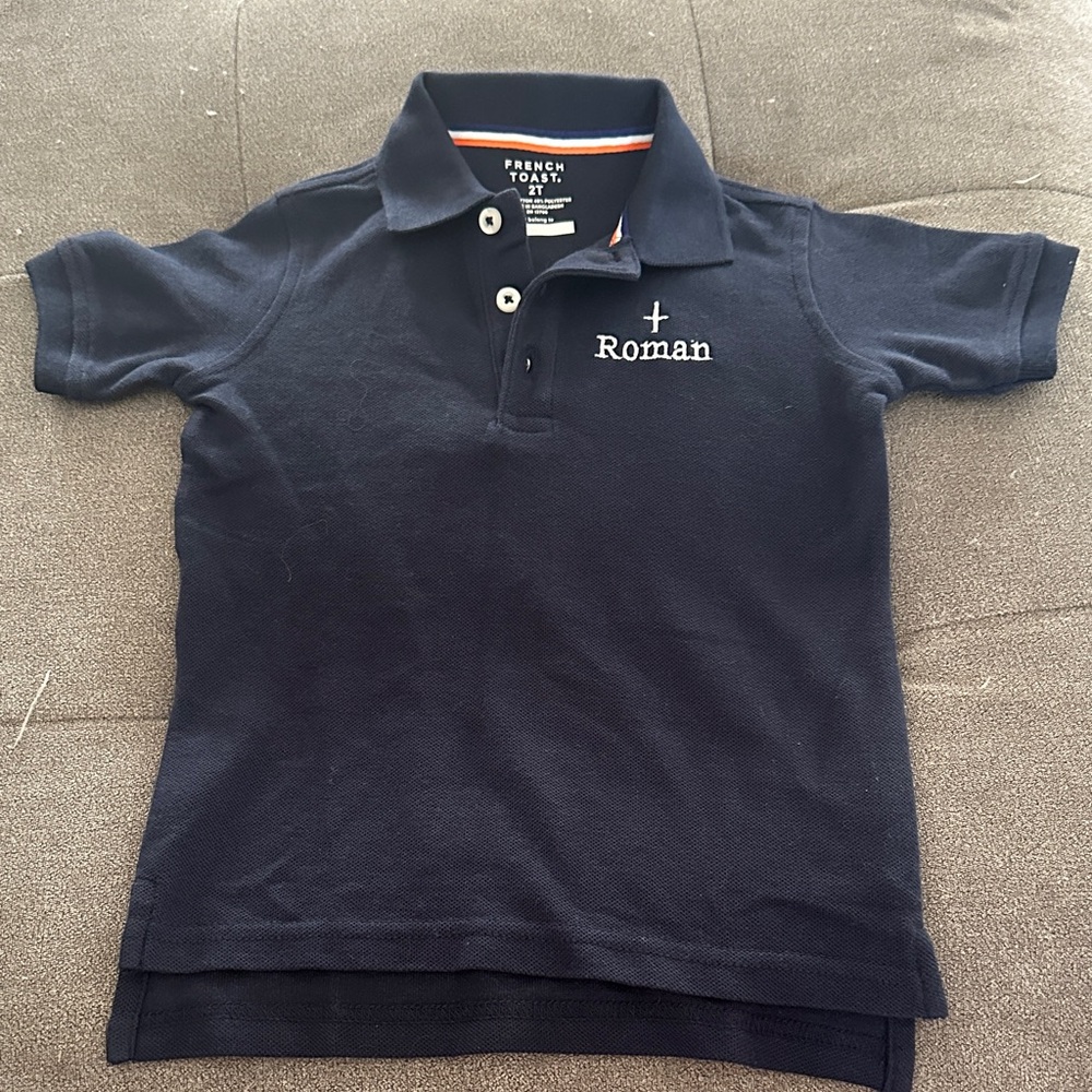 French Toast Dark Blue Kids Polo Shirt “Roman”